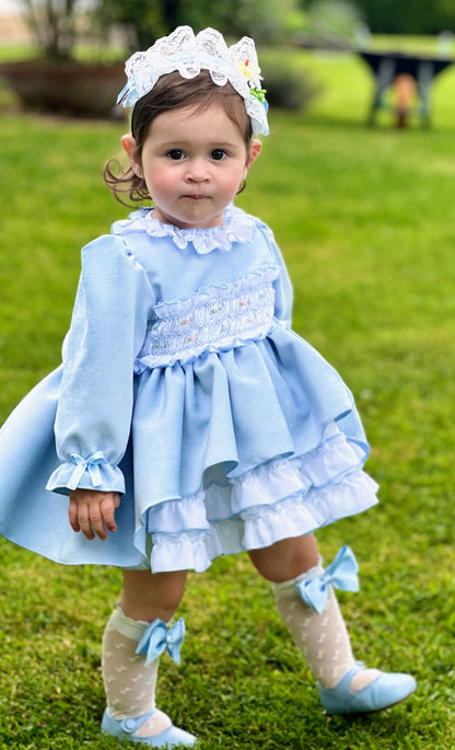 Sonata Girls Blue Wonderland Dress AW (Made to order)