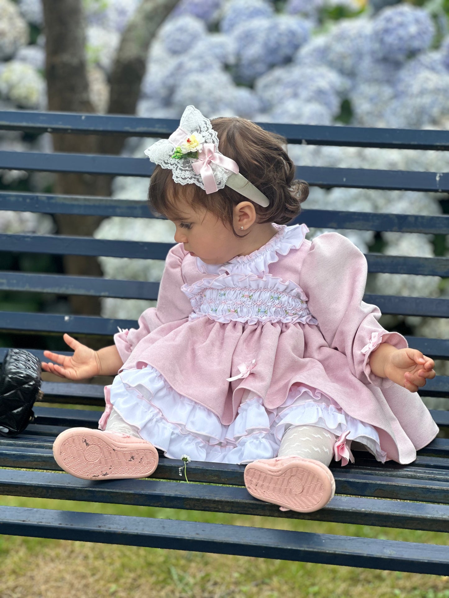 Sonata Babygirls Pink Dress AW (Made to order)
