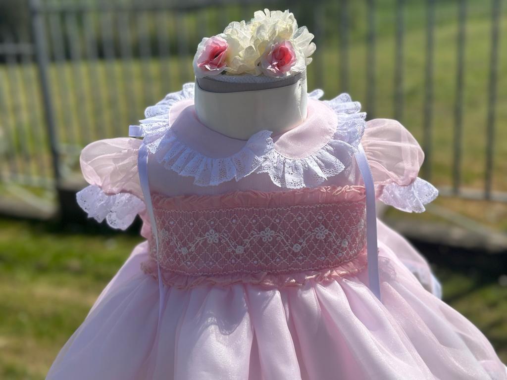 Sonata Rosa Double Hand Smocked Dress (Made to order)