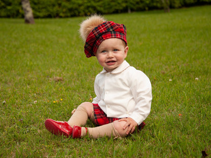 Sonata Boys Shirt Tartan Shorts Set (Made to order)
