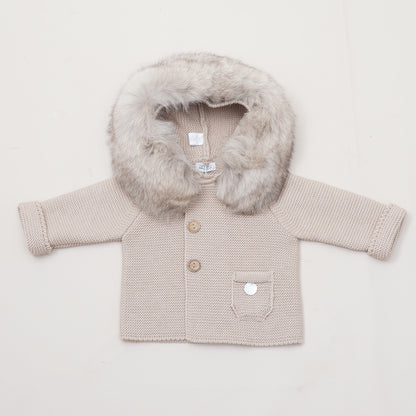 Pangasa Baby Sand Faux Fur Jacket - Preorder