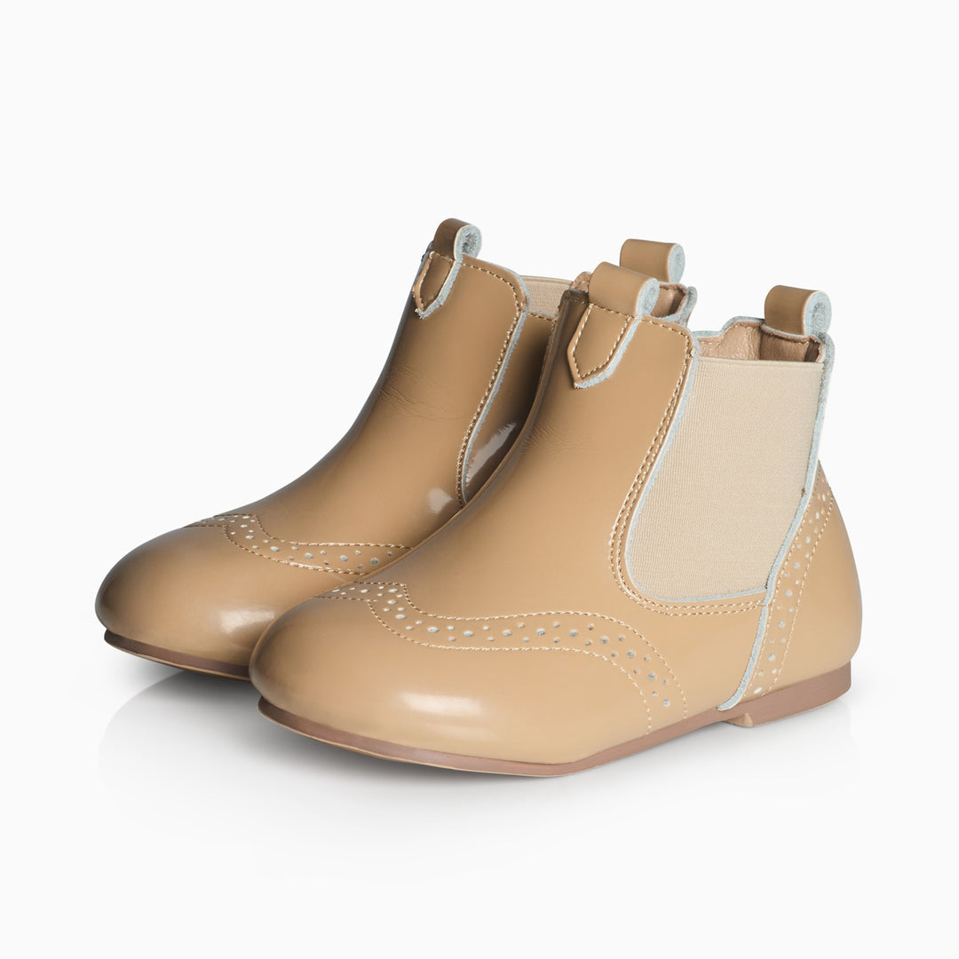 Boys leather dealer boots