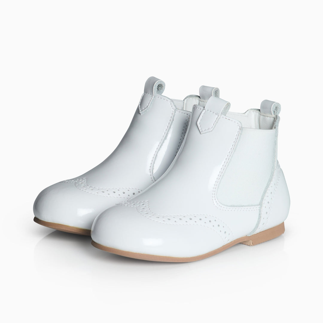Boys leather dealer boots