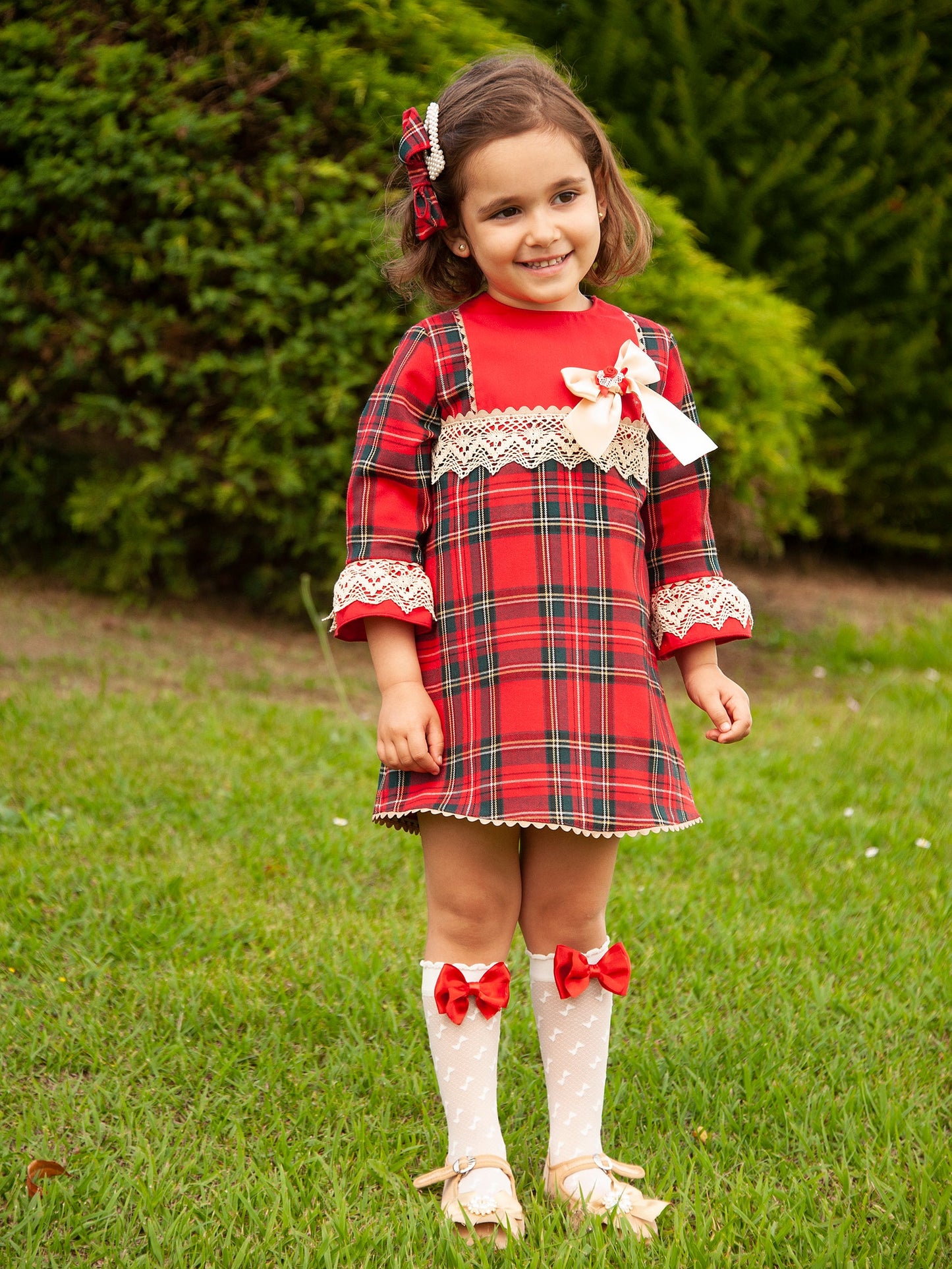 Sonata Tartan A-Line dress AW (Made to order)