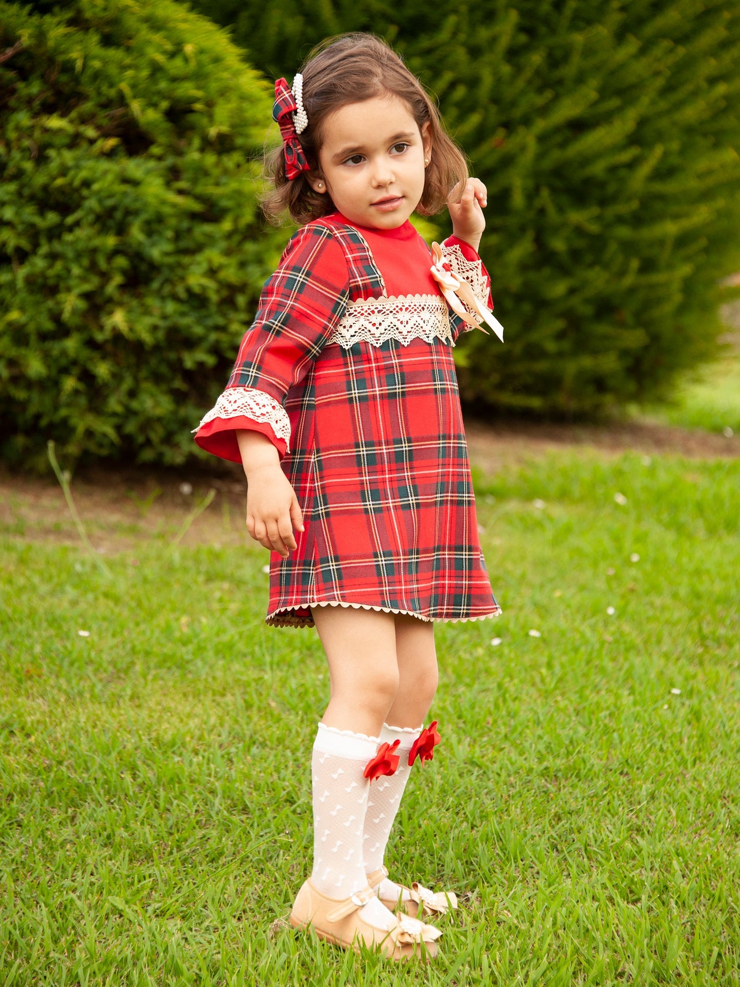 Sonata Tartan A-Line dress AW (Made to order)