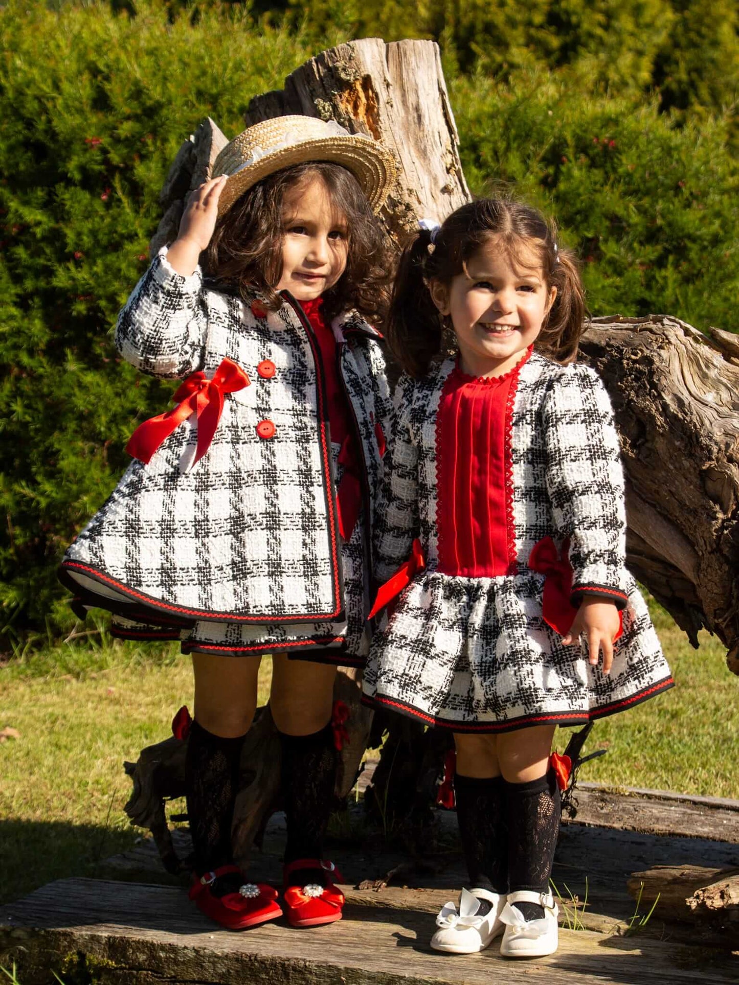 Tweed Girls Dropwaist Dress AW (Made to order)