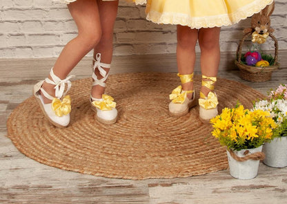 Sonata Handmade Espadrille Thick Wedge Sandals (Made to order)