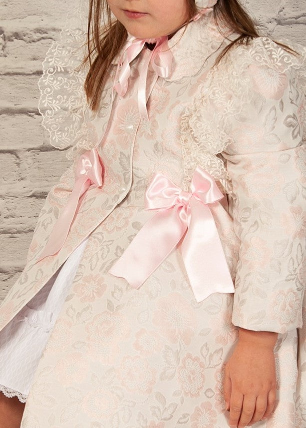 Sonata Pink Flower Summer Coat (Made to order)