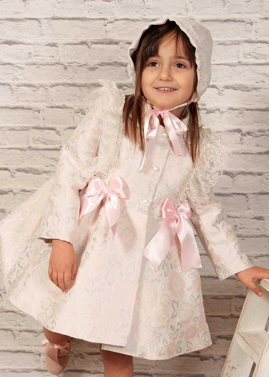 Sonata Pink Flower Summer Coat (Made to order)