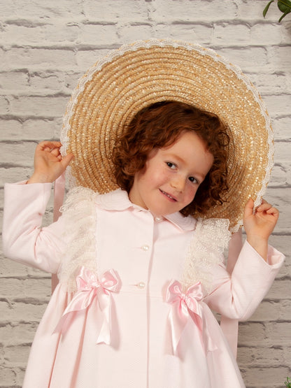 Girls Summer Pink Coat (Made to order)