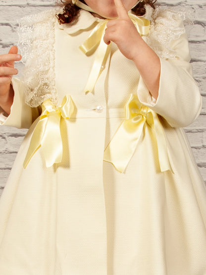 Sonata Summer Yellow Pique Coat - (Made to Order)