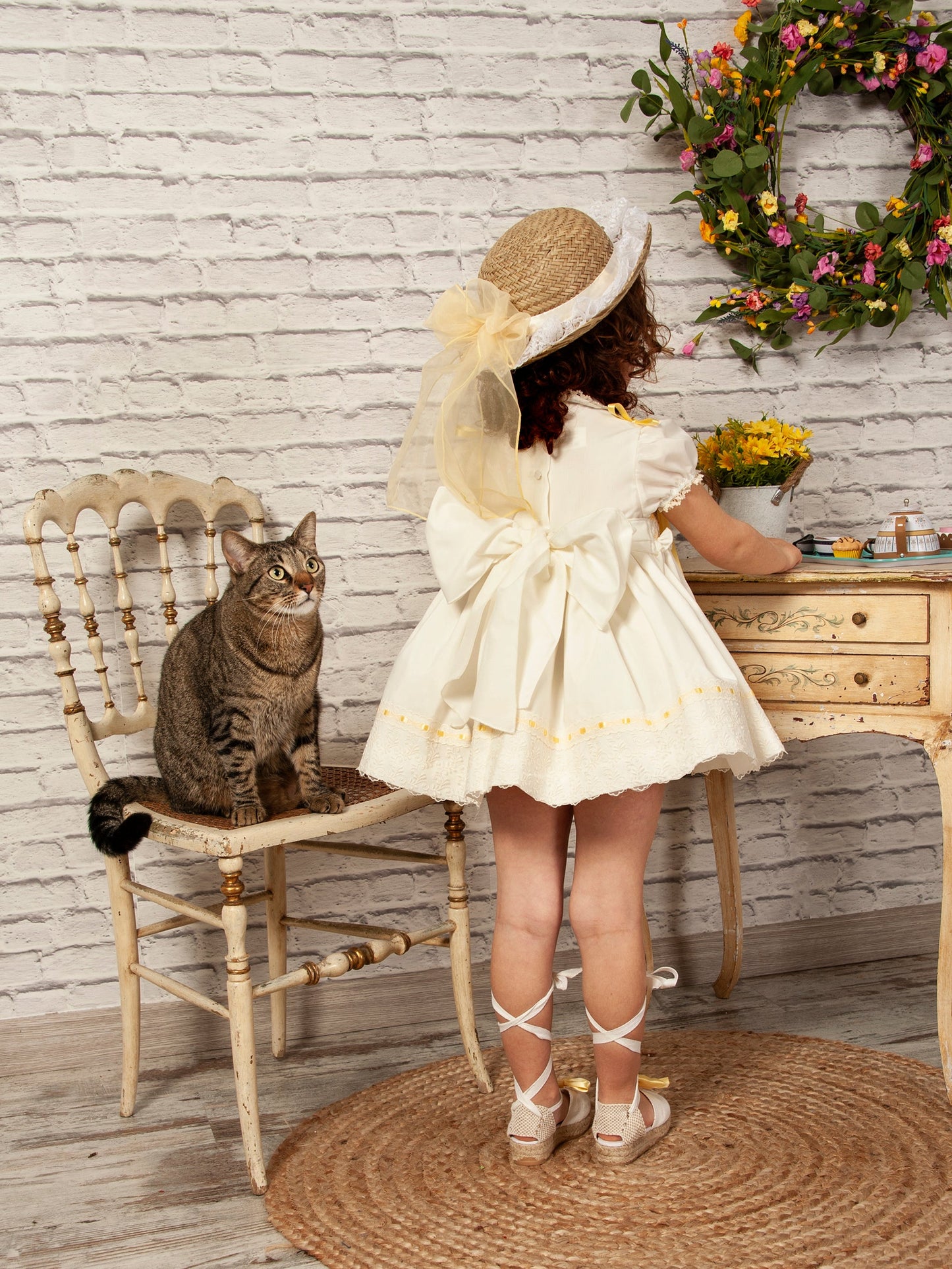 Sonata Amarillo Hand Smocked Dress (Made to order)