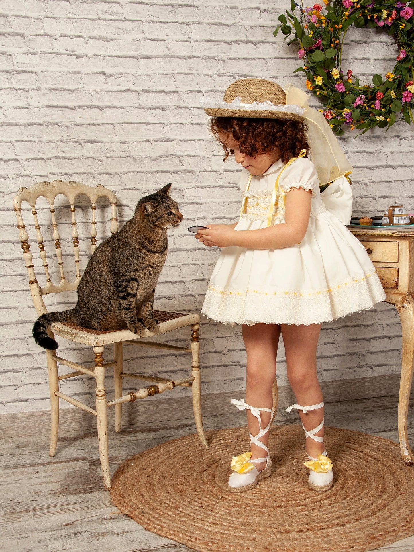 Sonata Amarillo Hand Smocked Dress (Made to order)