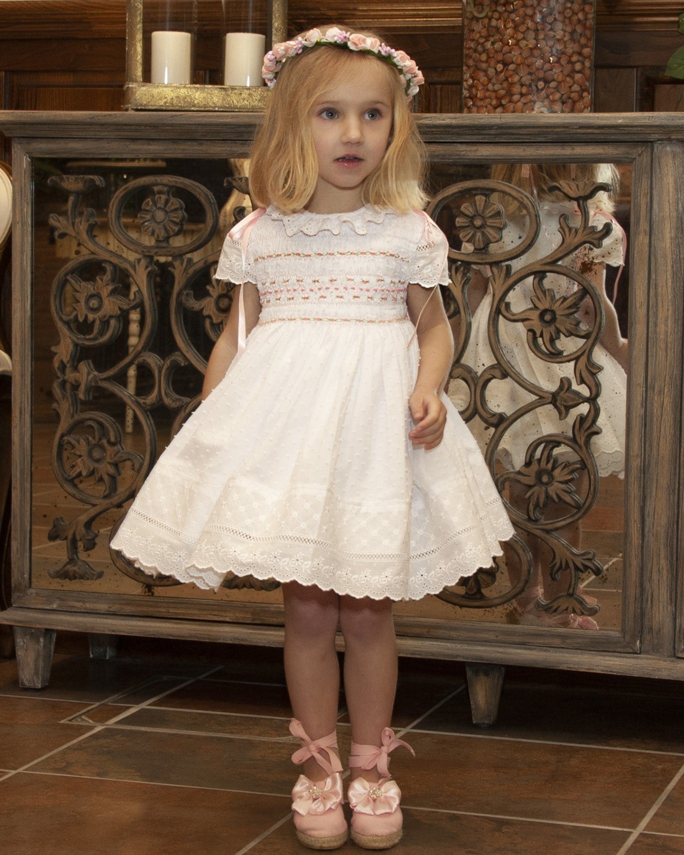 Sonata Double Smocked Dress - (Made to order)