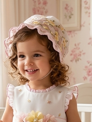 Sonata Handmade Bonnet Matched To Any Dress (Made to order)