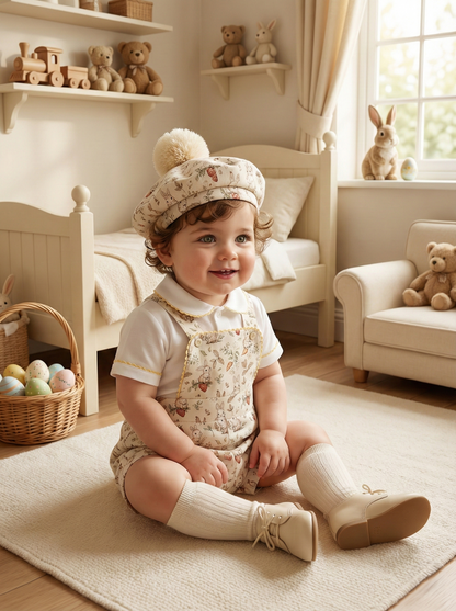 Sonata Spring Meadow Boys Pom Hat ONLY SS26 (Made to order)