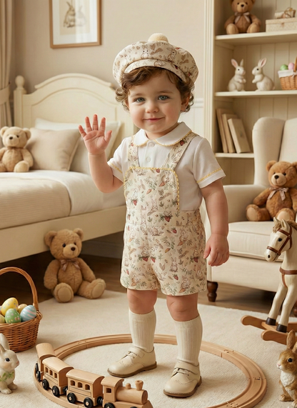 Sonata Spring Meadow Boys Pom Hat ONLY SS26 (Made to order)