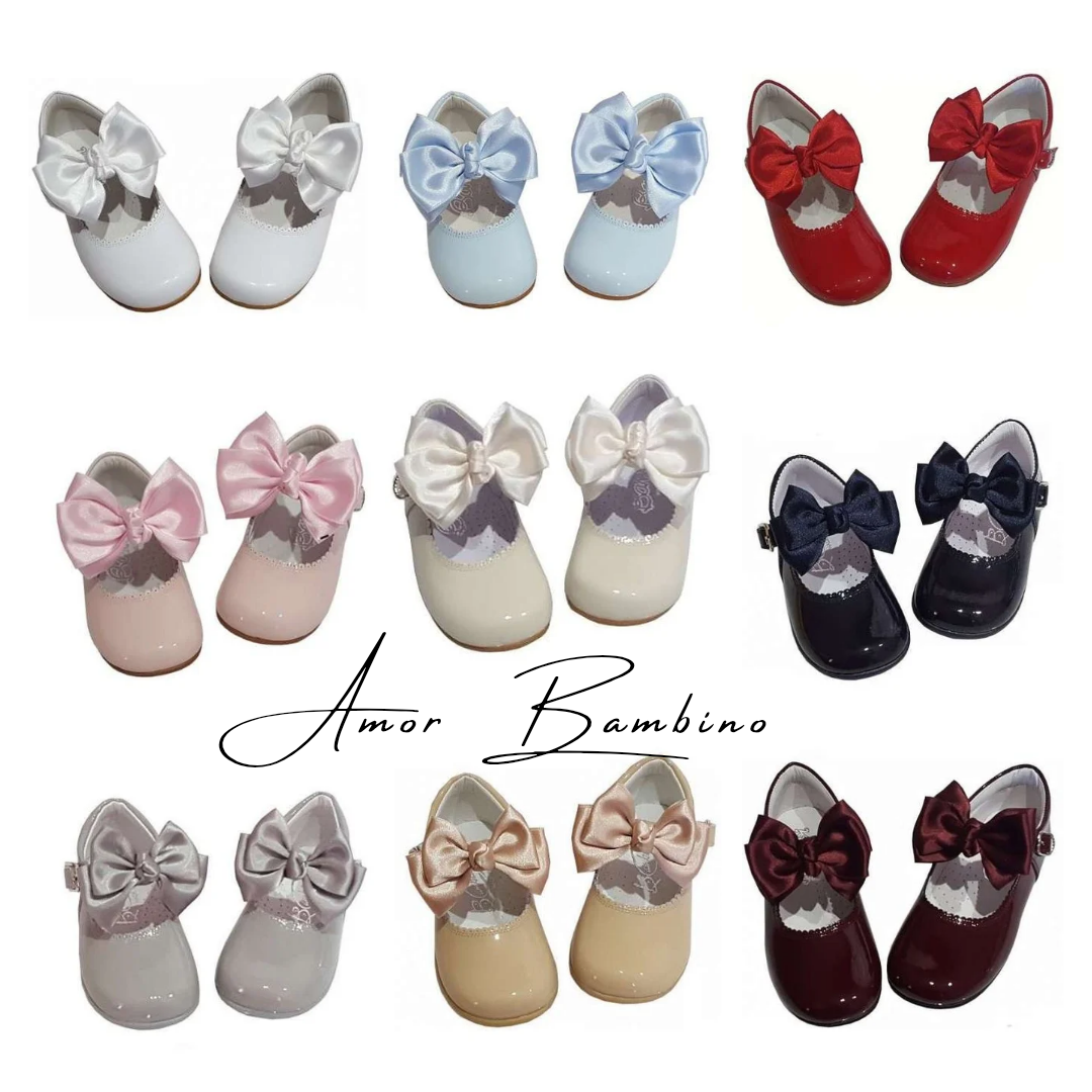 Mary Jane Butterfly Bow Patent Shoes