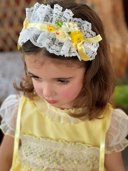 Girls Headpiece 4 colours choices - (Made to order)