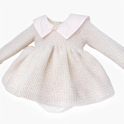 Girls Tweed Dress & Knickers Set