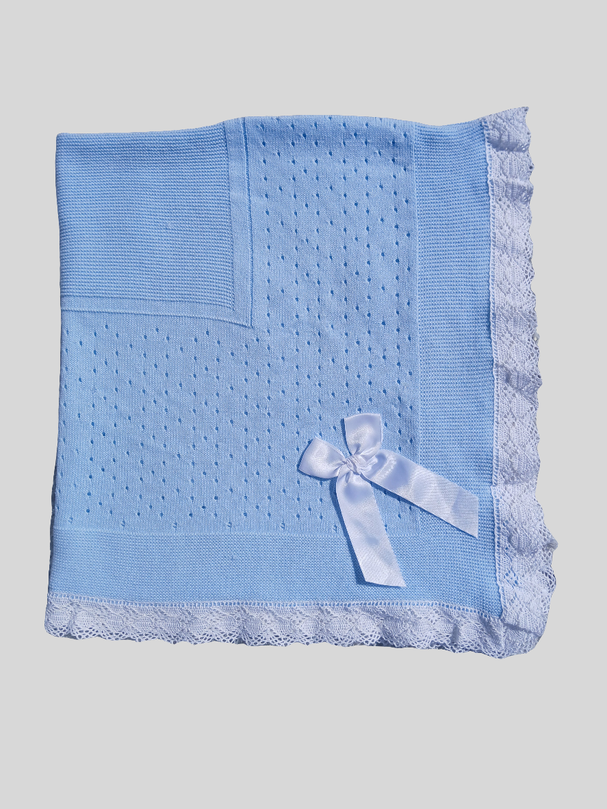 Blue and White Blanket