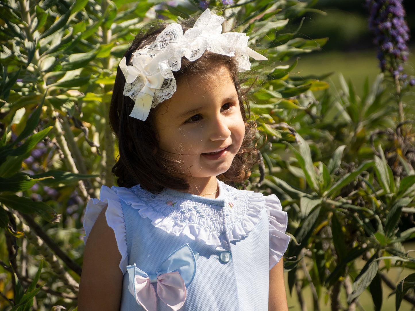 A-line Handsmocked Collar Dress (Made to order)