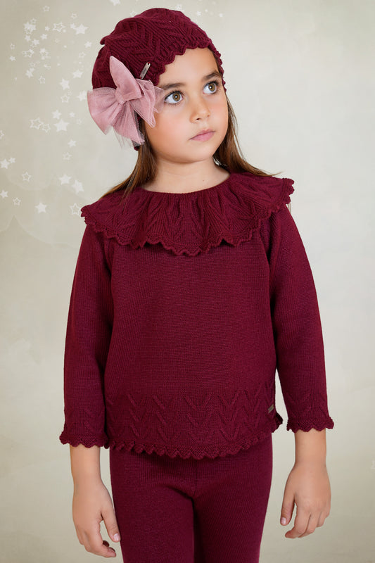 Baby Girls Rahigo Burgandy Tracksuit AW25 - In Stock