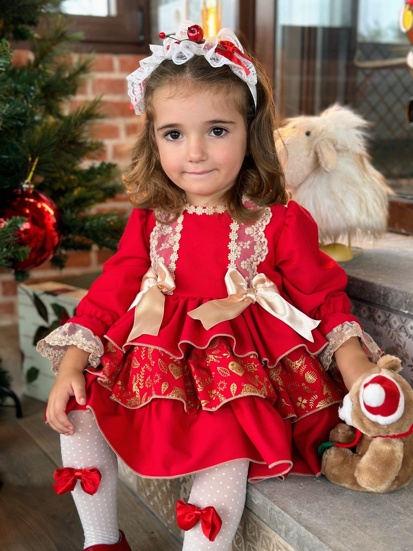 Traditional Red Christmas Dress AW (Made to order)
