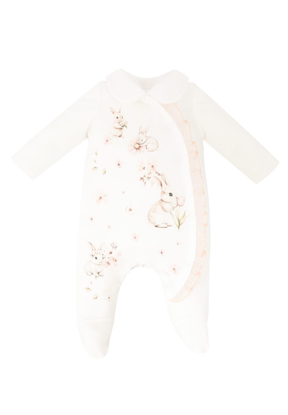 Baby Girls Kelma Bunny Babygrow & Swaddle Set