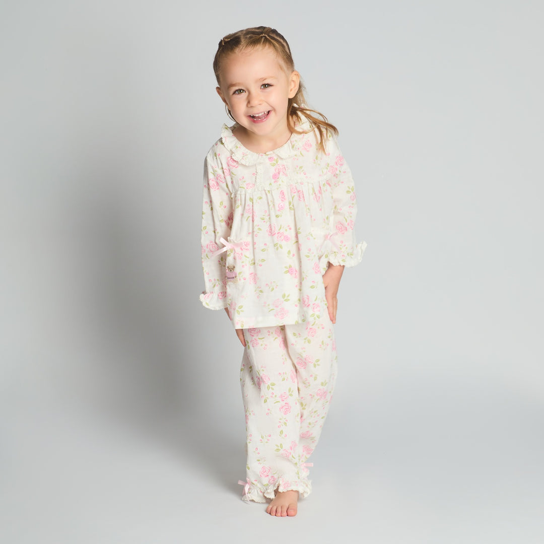 Girls Teddy Pocket Pyjama Set