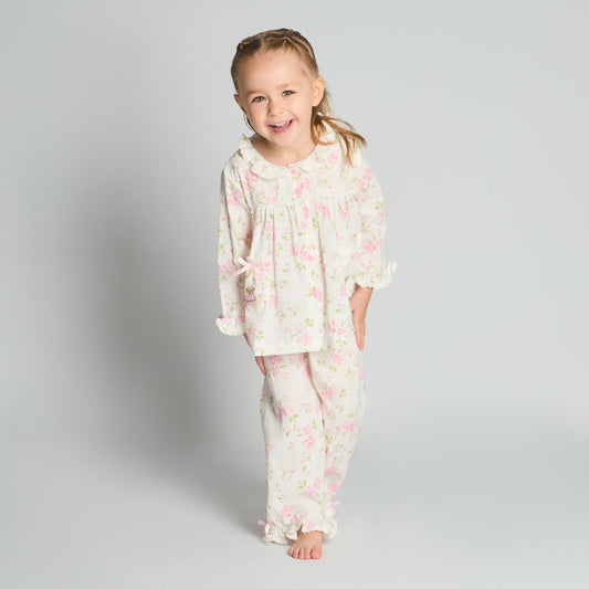 Girls Teddy Pocket Pyjama Set