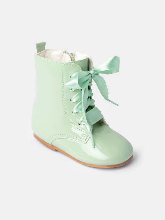 Mint Girls Spanish Leather Boots