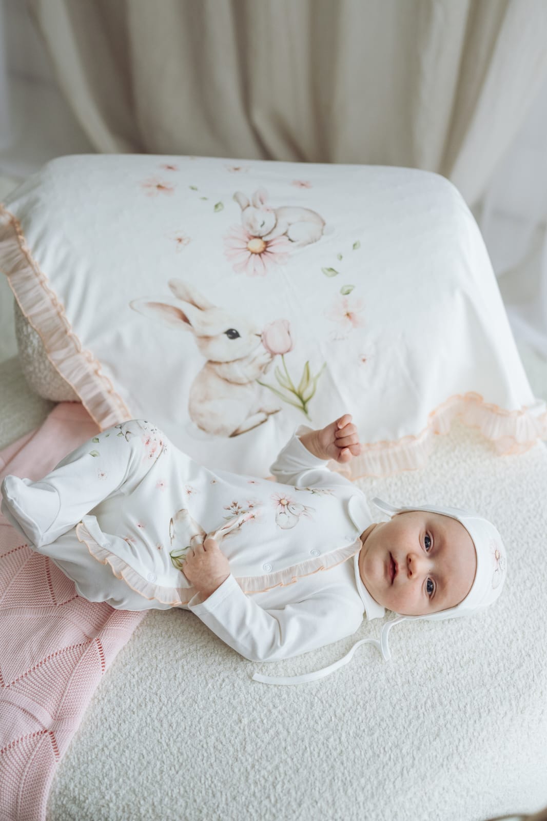 Baby Girls Kelma Bunny Babygrow