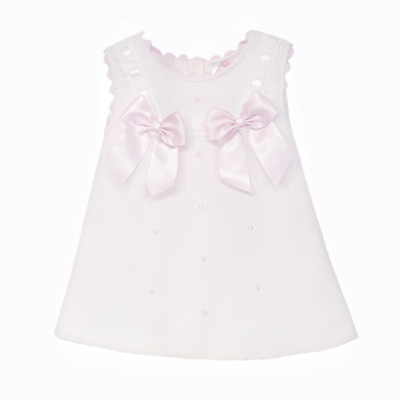 Baby Girl Pink Waffle A-Line Dress