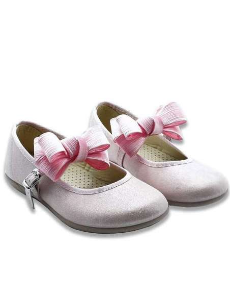 Mary Jane Canvas Shoes with bow