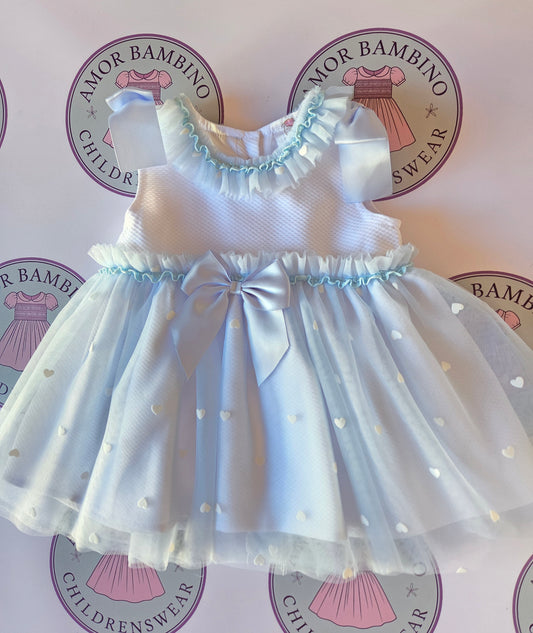 Baby Girl Blue Tulle Mesh Dress