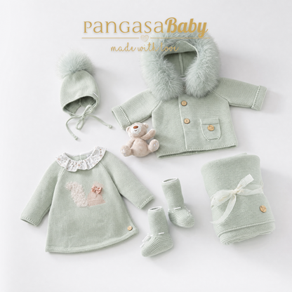 Pangasa Baby Ardilla Knitted Dress ~ AW26 Preorder