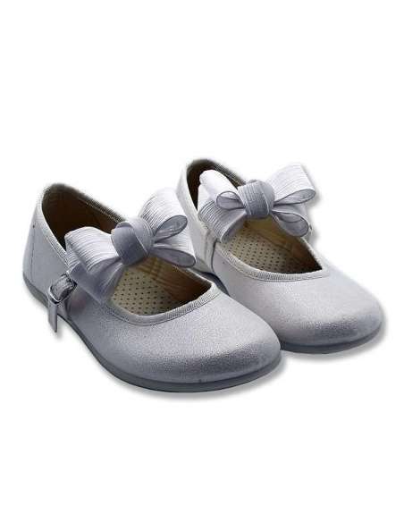 Mary Jane Canvas Shoes with bow