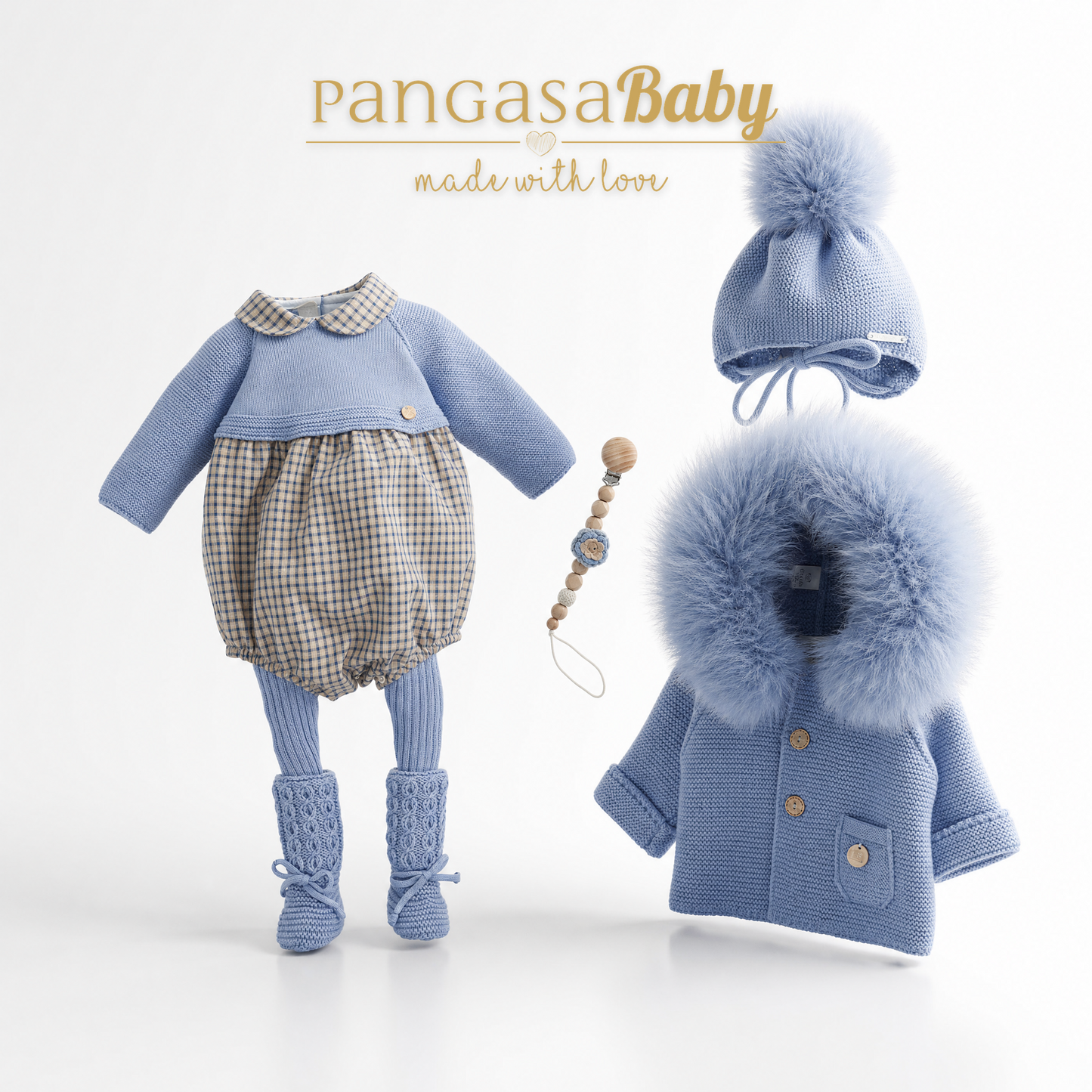 Pangasa Baby Brume Halfknit Romper ~ AW26 Preorder