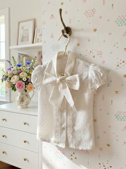 Girls Sonata Handmade Baby Blue Skirt SS26 (Made to order)
