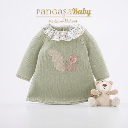 Pangasa Baby Ardilla Knitted Dress ~ AW26 Preorder