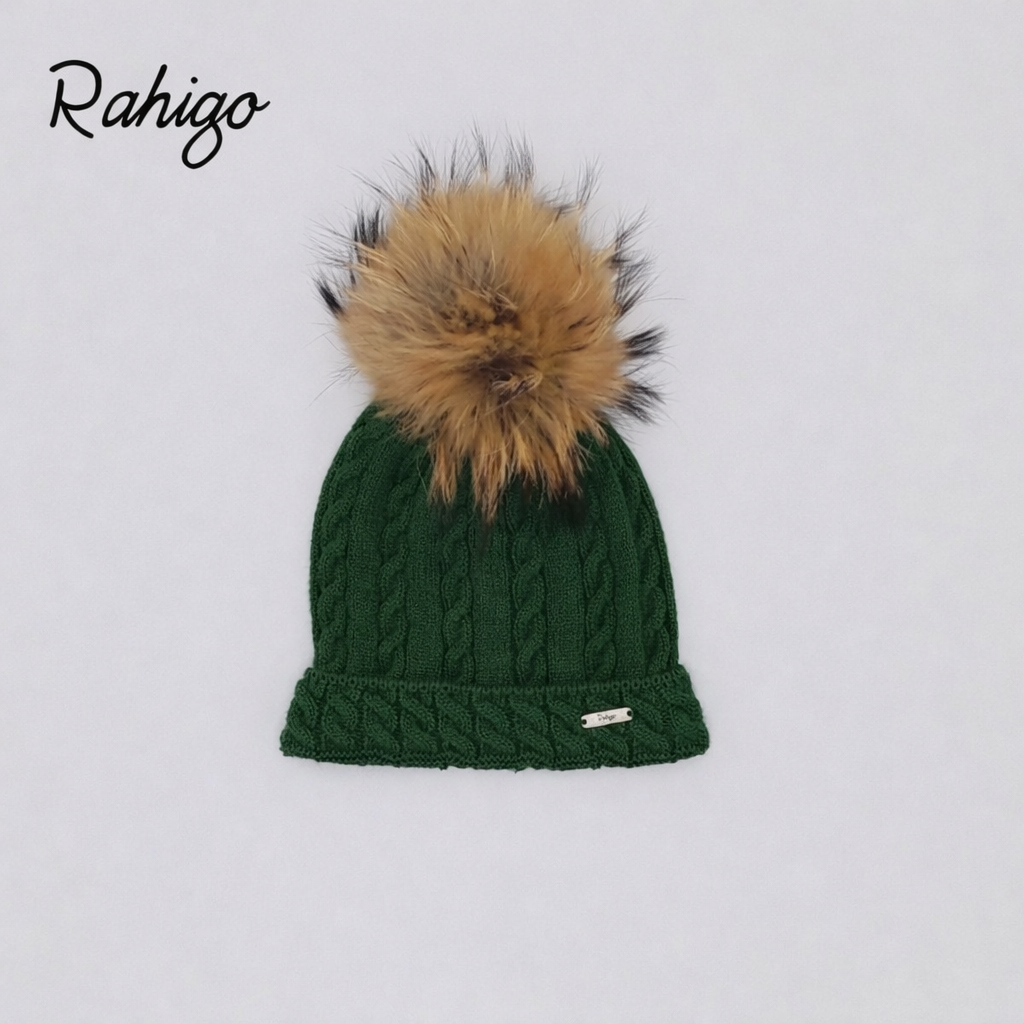 Rahigo Baby Boys Bottle Green Pom Hat AW26 (Preorder)