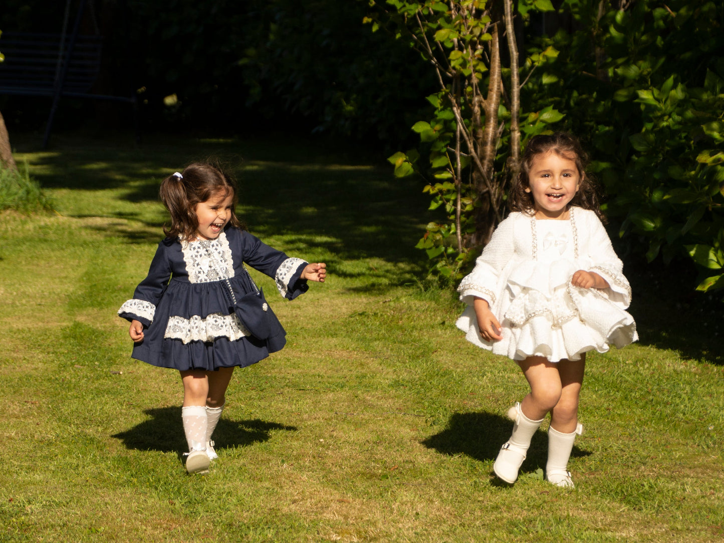 Girls Chanele Handmade Ruffle Dress AW (Made to order)