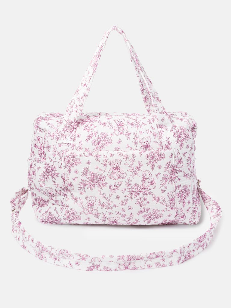 Cherry Red Teddybear Changing Bag