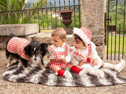 Sonata Boys Dogtooth H-Bar Shirt Set (Made to order)