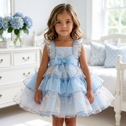 Sonata Girls Gelato Baby Blue Dress SS26 - (Made To Order)
