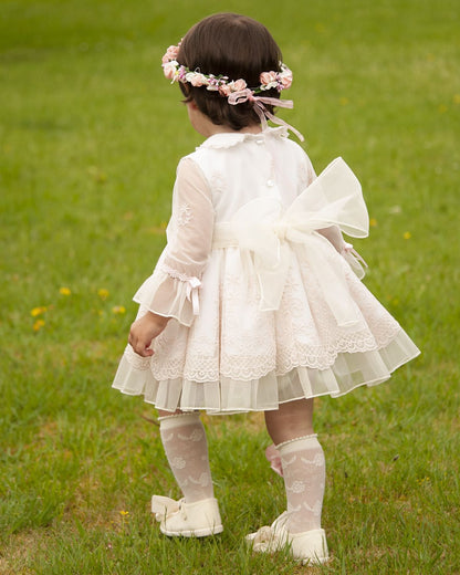 Sonata Organza Pink Dress - (Made To Order)