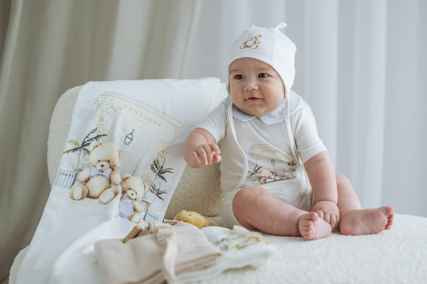 Baby Boys Bubuva Teddybear Romper