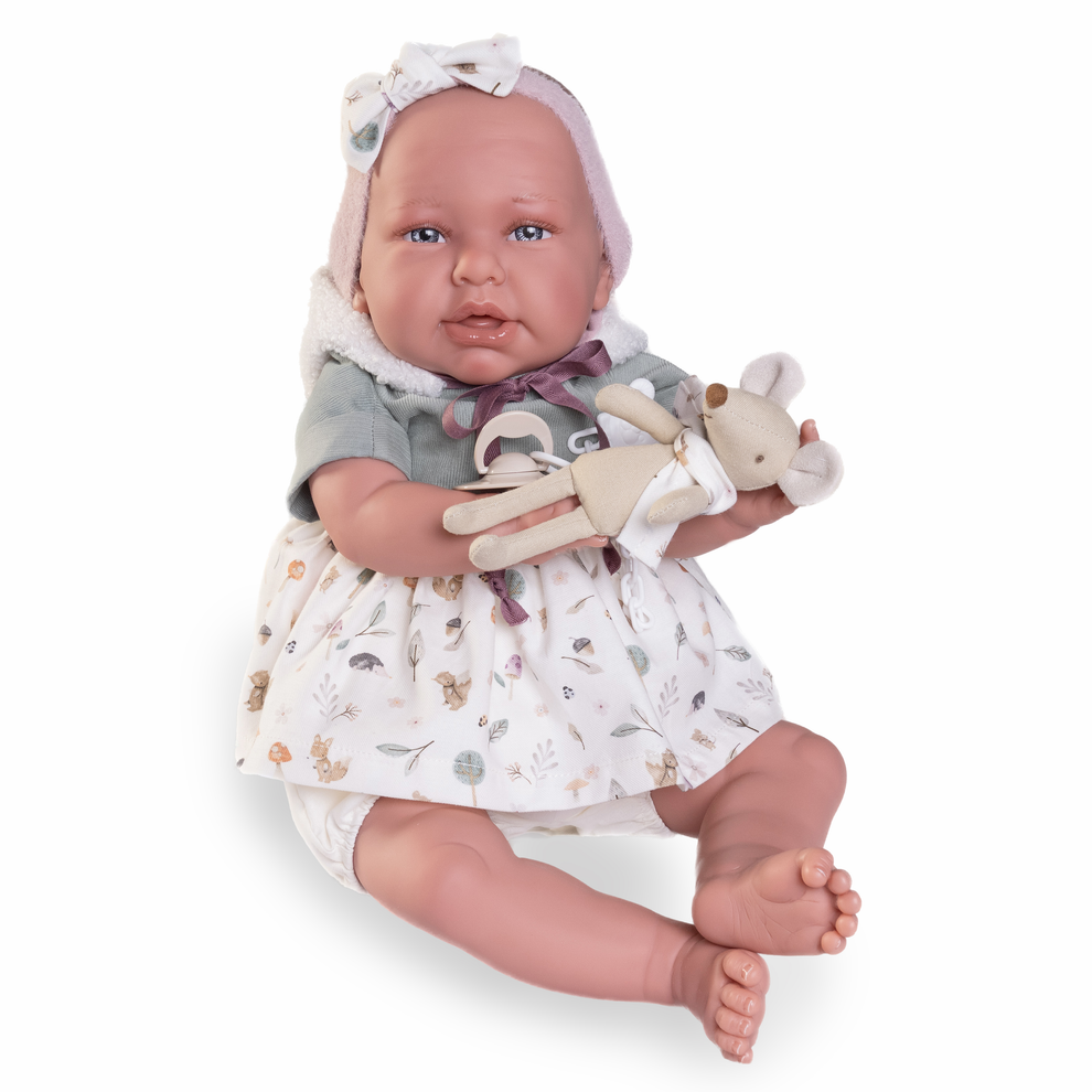 Antonio Juan Doll - Reborn Daniela with Plush Toy 52cm