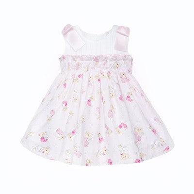 Baby Girl Pink Teddy Bear Dress